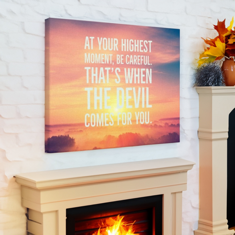 At Your Highest Moment Wrapped Canvas Art | Heaven Canvas Art - The Illy Boutique