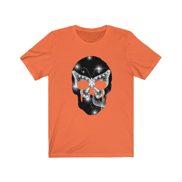 Sugar Skulls Shirts Women | Butterfly Shirt Orange