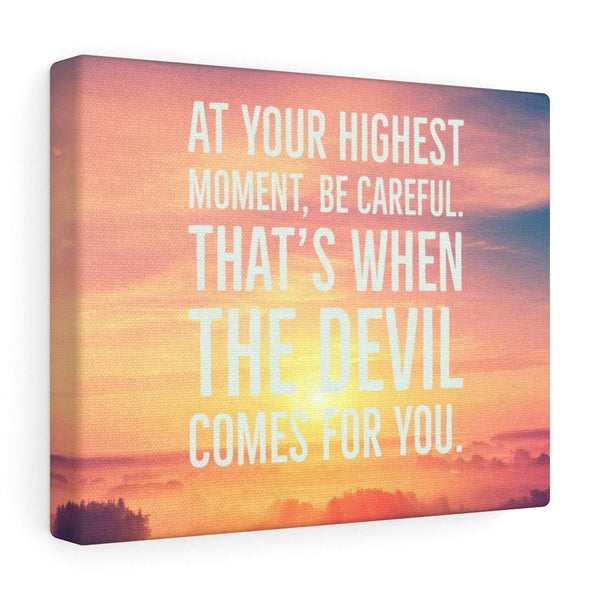 At Your Highest Moment Wrapped Canvas Art | Heaven Canvas Art - The Illy Boutique