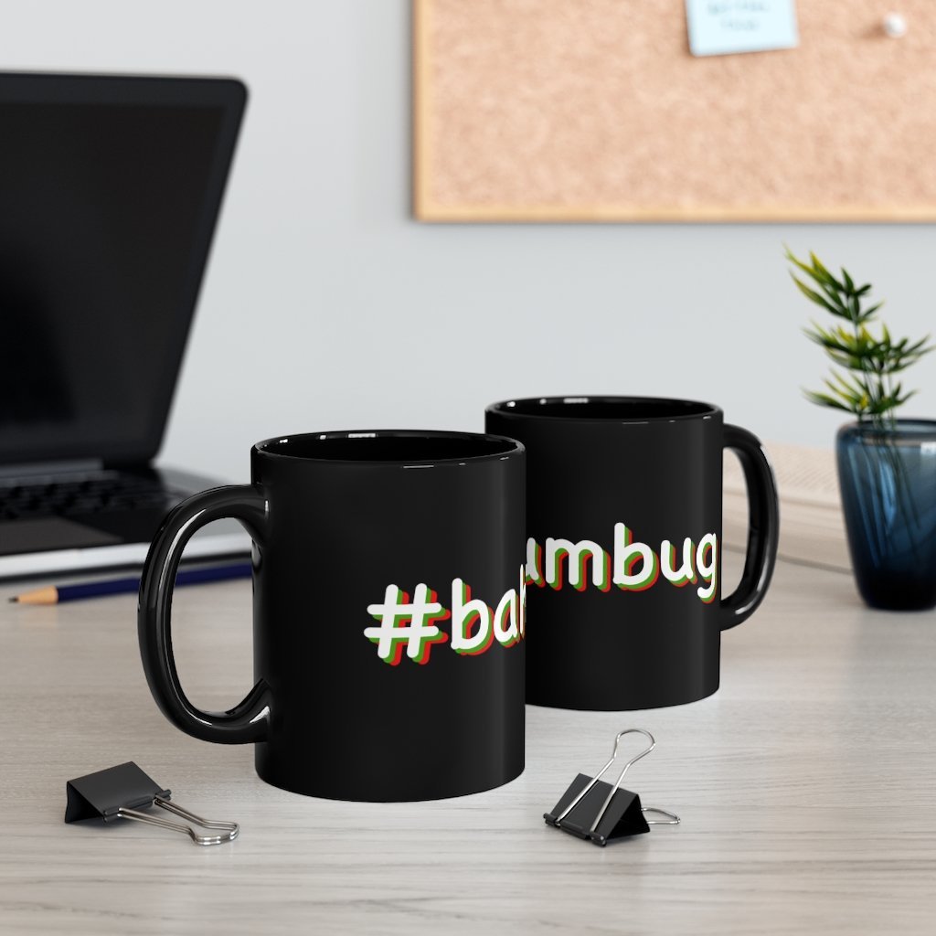 #bahhumbug Christmas cup | 11oz Black Christmas Mug - The Illy Boutique