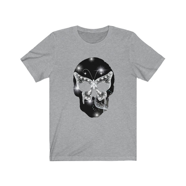 Sugar Skulls Shirts Women | Butterfly Shirt Gray