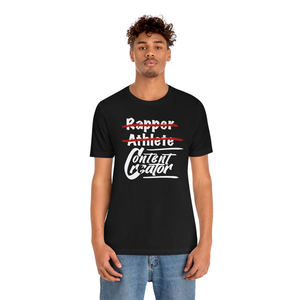 Rapper Athlete Content Creator, Rapper Athlete Shirt, Black Unisex T-Shirt, Bella+Canvas 3001 - The Illy Boutique