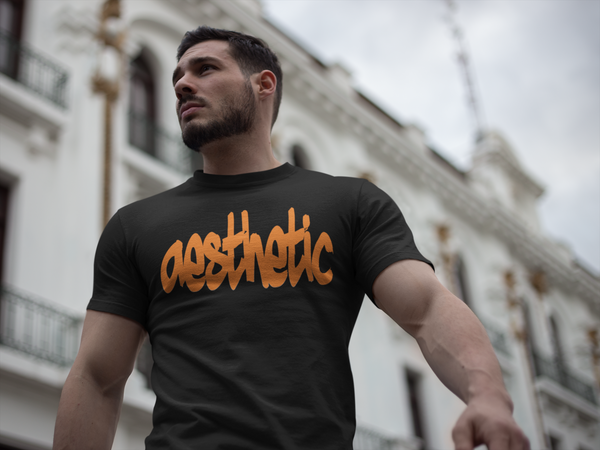 Aesthetic - #aesthetic Crew Shirt - Orange Splashed Aesthetic Shirt | Aesthetic Shirt - Orange Splashed | Aesthetic T Shirts | Aesthetic Clothes