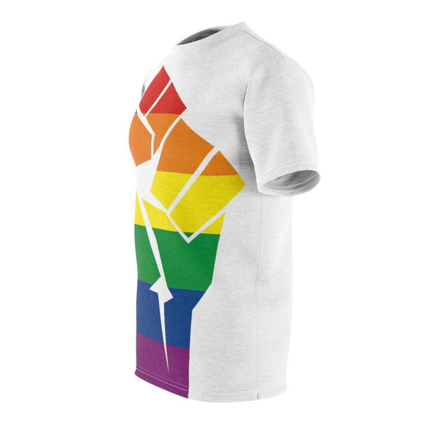 We Stand With The Oppressed - Pride and Support Fist LGBTQ shirt design - The Illy Boutique
