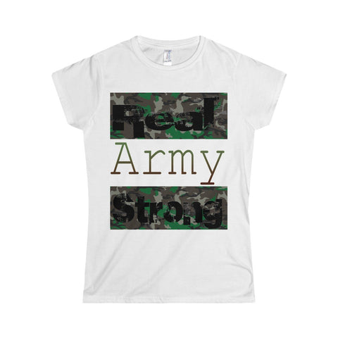 Women's Real Army Strong Tee - The Illy Boutique