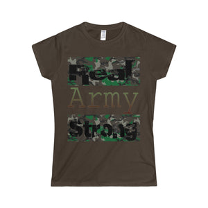 Women's Real Army Strong Tee - The Illy Boutique
