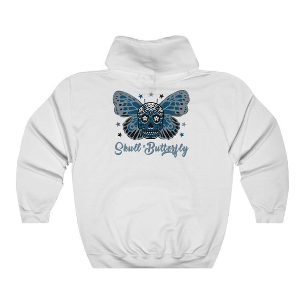 Women's Sugar Skull Butterfly Shirt | Skull & Butterfly| Skull Print Hoodie| Minimalist |Skull T-Shirt | Screen Print Hoodie - The Illy Boutique
