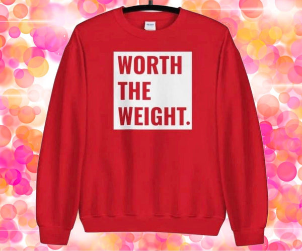 Worth The Weight | Body Positivity Crewneck Sweatshirt - The Illy Boutique